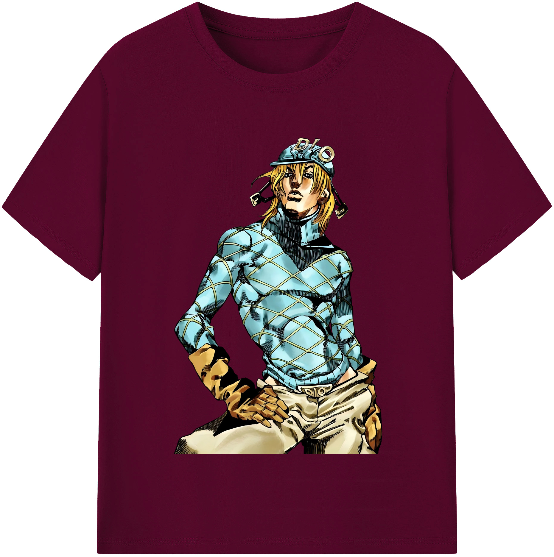 （画像用） ジョジョの奇妙な冒険 ディオ?ブランドー JoJo's Bizarre Adventure Dio Brando レディースカジュアルプリントTシャツ（綿100％）